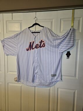 Men's New York Mets Jacob deGrom Majestic White Big & Tall Alternate Cool Base